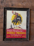 Framed Vintage Rodeo Poster