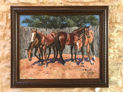 Four Yearling In A Pen- Jerry McAdams (SOLD)