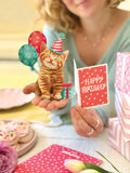 Mini Birthday Puppy (10 Mini Pop-up Greeting Cards)