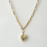 One Big Puffy Heart Necklace