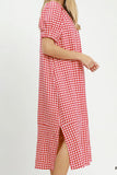 Gingham Midi Dress