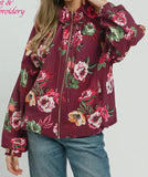 Plum Floral Jacket