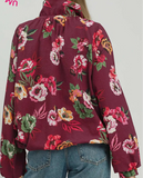 Plum Floral Jacket