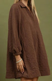 Mocha Floral Dress