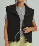 Black Button Vest