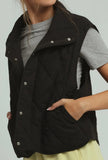 Black Button Vest