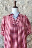 Gingham Midi Dress
