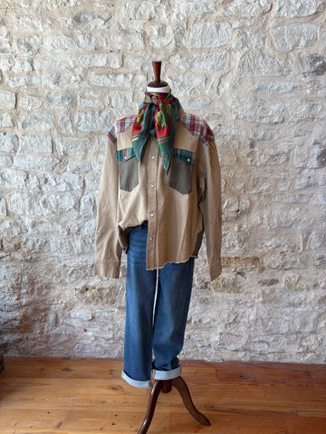 Plaid Pearl Snap