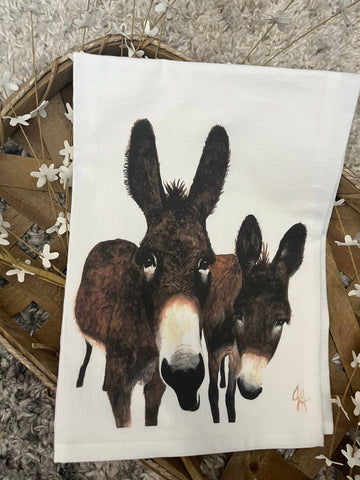 Tea Towel - Murray Donkeys