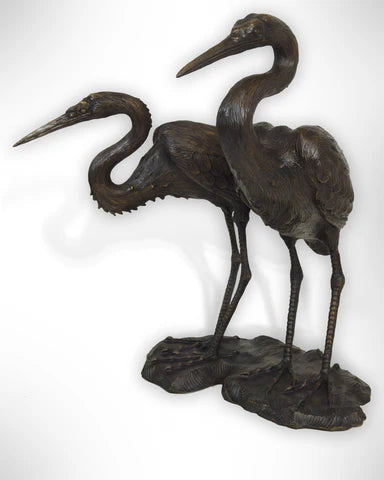 Wildflower Great Egrets