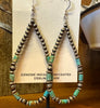 Stacked Navajo Pearl & Turquoise Earrings