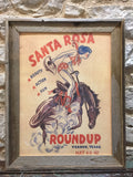 Framed Vintage Rodeo Poster