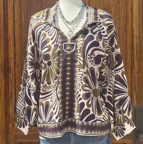 Abstract Olive Top