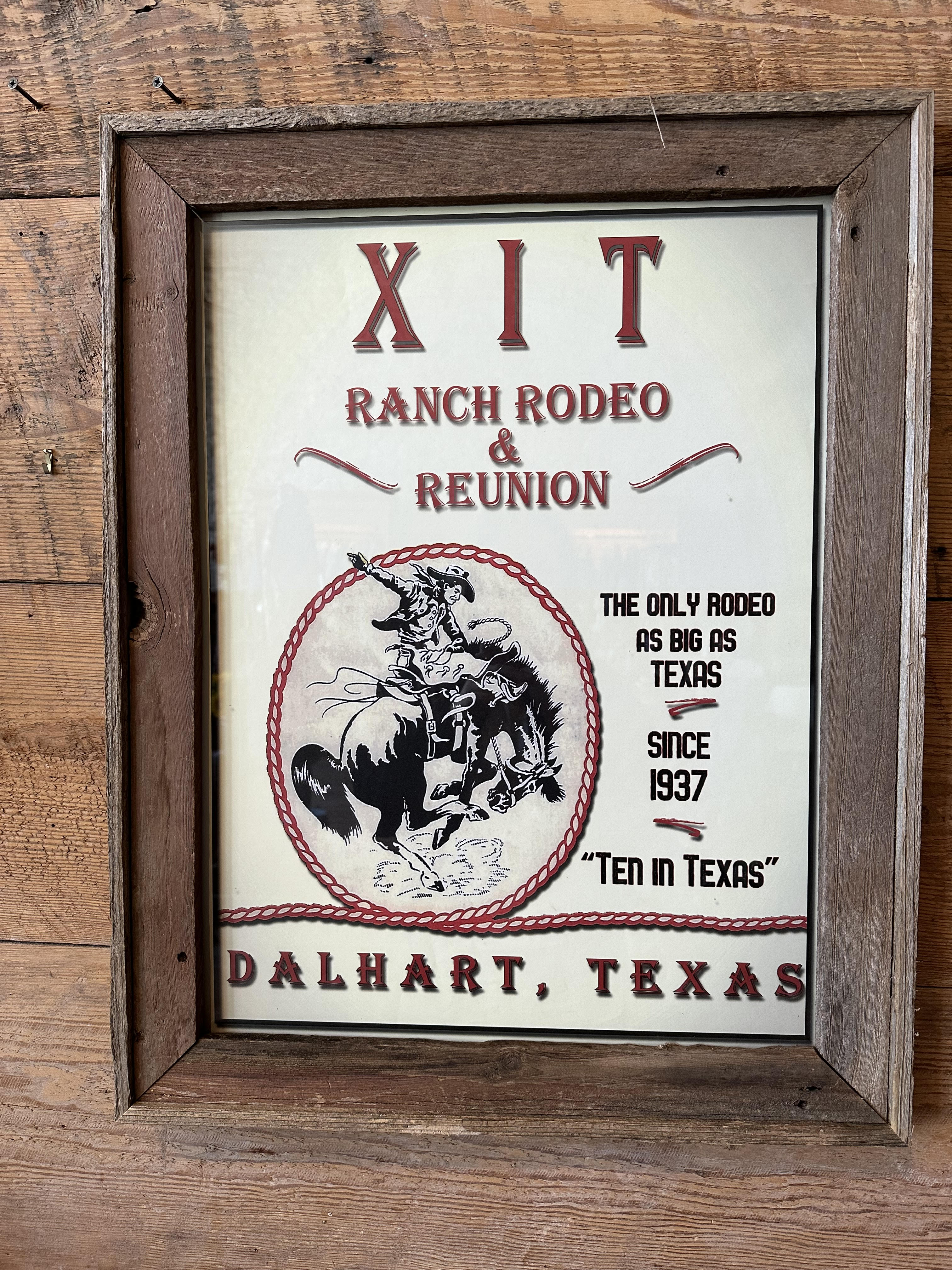 Vintage Rodeo Poster – Trading Star Blue