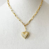 One Big Puffy Heart Necklace