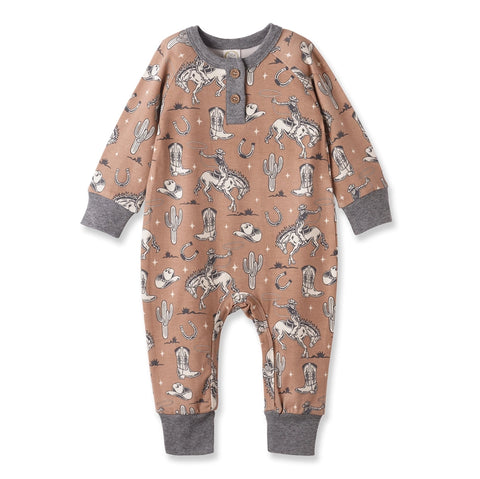 Wild Wrangler Long Sleeve Romper