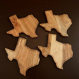 STATE PRIDE - Wooden TX Coasters, Set of 4