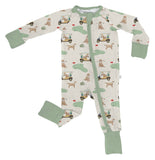 Barks & Birdies (Golf Dogs) Convertible Zip Pjs