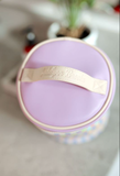 Barrel Organizer Toiletry Bag-Happy Days Ahead (Lilac/Cream)