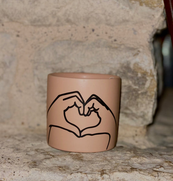 Ceramic "Love" Candle