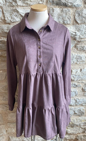 Suede Midi Dress